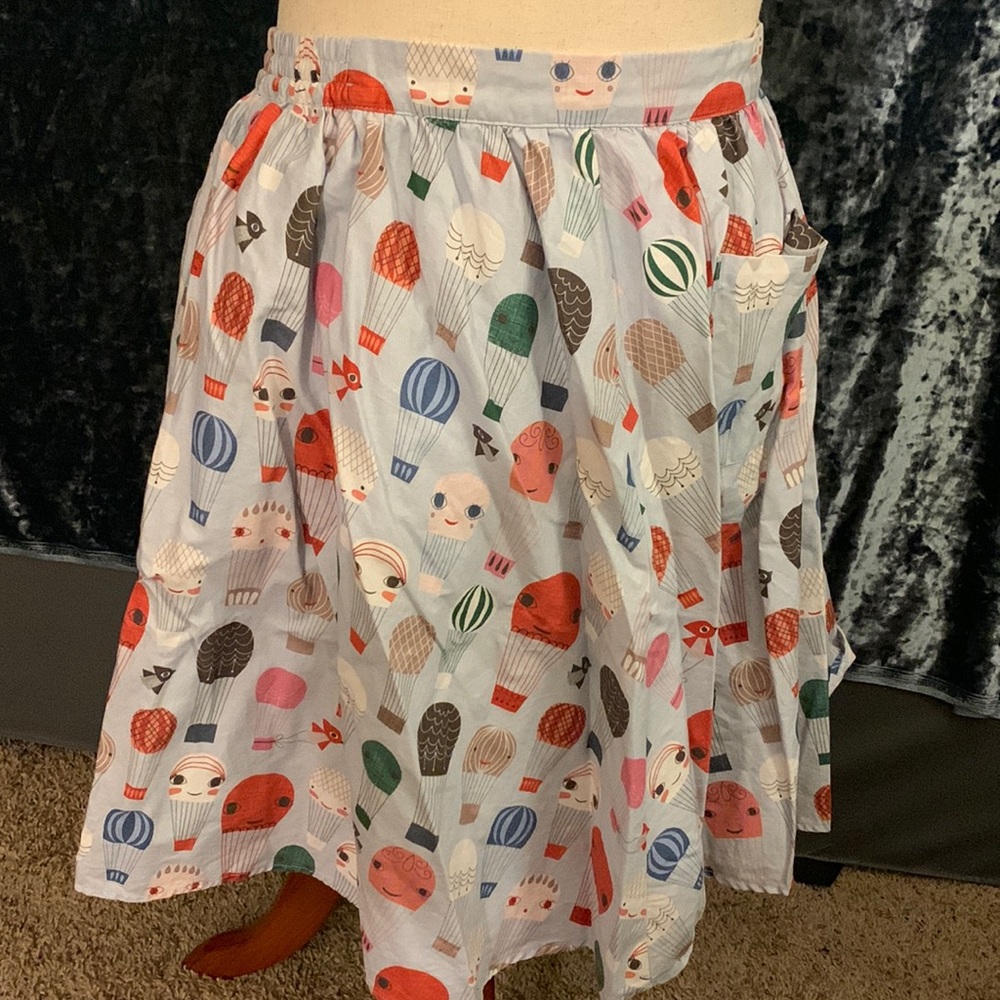 Modcloth Whimsical Balloon Print Skirt Size Large